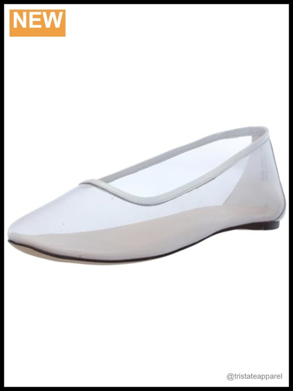 Pointed Toe Mesh Flats Cushioned Pull-On Comfort Slip-On Shoes
